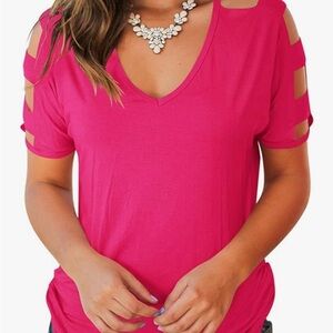 Cut Out Cold Shoulder Top NWOT